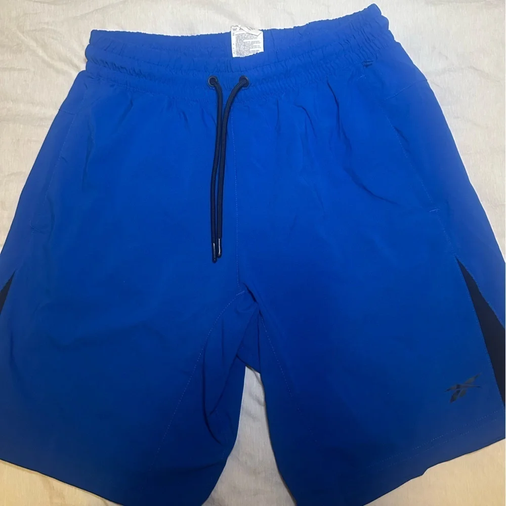 Reebok Men's Vibrant Blue Athletic Shorts